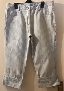 Woman’s Ladies Cropped Trousers Bottoms Size 16 Papaya - Picture 1 of 18