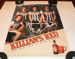 KILLIAN'S RED Irish 80s Men Vintage Racing Team Cycling Poster - Picture 1 of 2