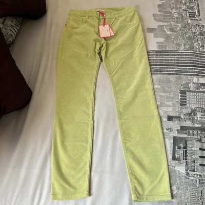 Ted Baker Women’s Skinny Baby Cord Denim Trousers.   uk 8. BNWT. Pale Green - Image 1 of 4