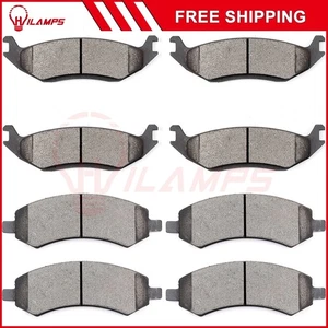 For Chrysler Aspen Dodge Durango 2018 Ram 1500 Front Rear Ceramic Brake Pads - Picture 1 of 8