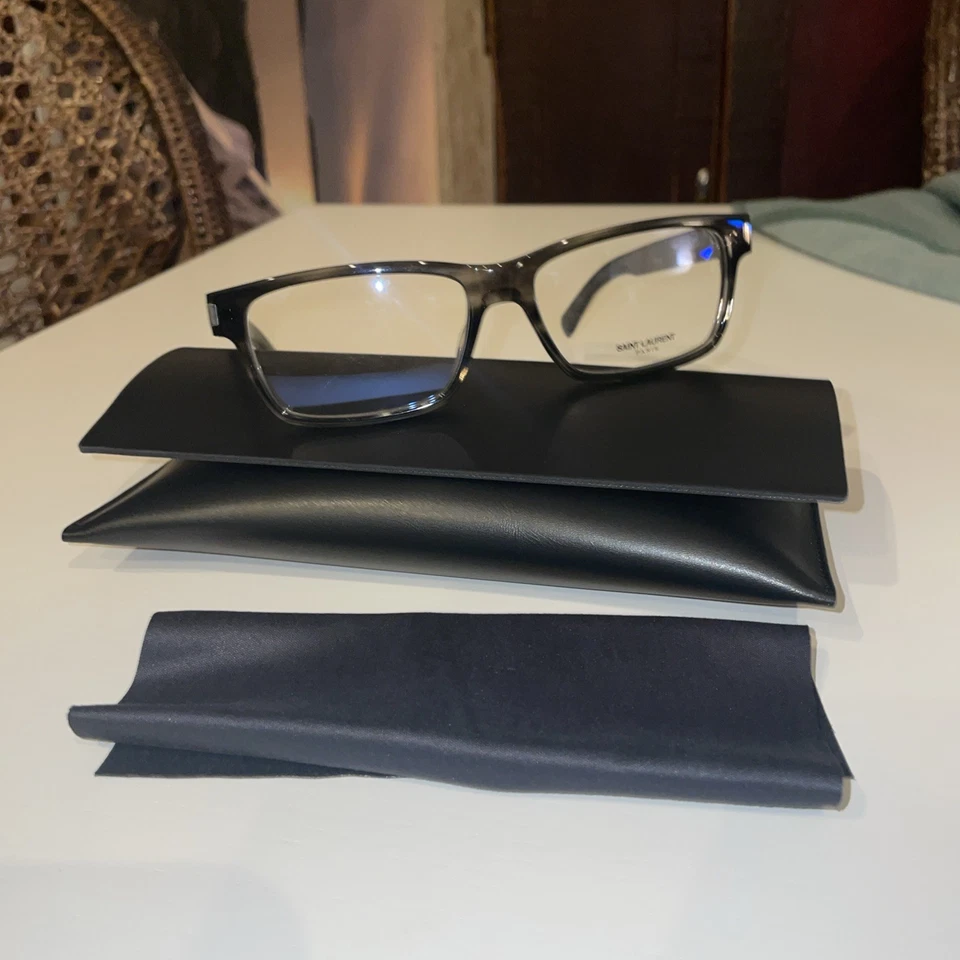Gafas Saint Laurent SL 622 Gris Habana 005 56 16 145 Nuevas Con Estuche Foto 1 de 4