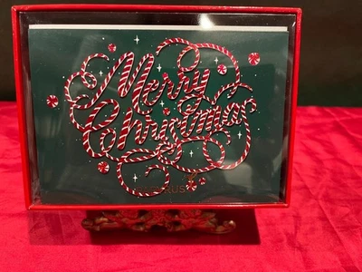 Papyrus Christmas Greeting Cards x (14)-Peppermint Candies-NEW - Image 1 of 4
