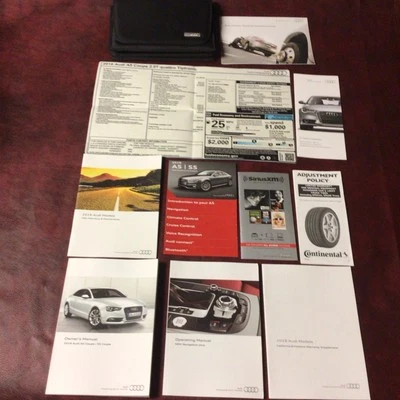 2016 AUDI A5 S5 COUPE OWNERS MANUAL BOOKS XM NAV MAINT REF CASE LABEL ALL MODELS - Image 1 of 4