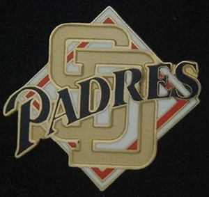 San Diego Padres Pin Badge ~ Logo & Diamond ~ MLB ~ Baseball - Picture 1 of 2