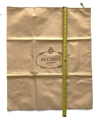 Bolsa antipolvo accesorios Elcante marrón claro 23" X 19" bolsa con cordón Foto 1 de 4