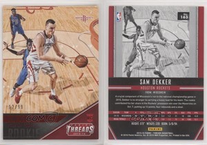 2015-16 Panini Threads Rookies Century Proof Red /99 Sam Dekker #163 Rookie RC
