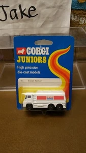 NIB 1973 EXXON GAS TANKER TRUCK #97 VINTAGE CORGI JUNIORS GREAT BRITAIN 1/64 - Picture 1 of 3
