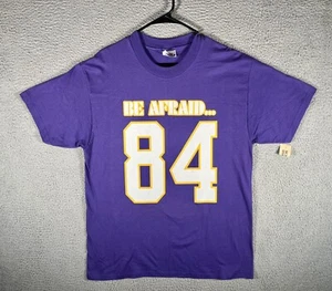 Vintage Randy Moss Minnesota Vikings Shirt Adult Large Purple NWT NFL #84 - Picture 1 of 14