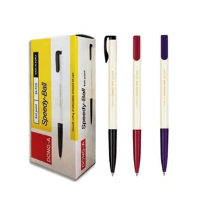 24pcs Dong-A Speedy Ball Ball Point Pen 0.38 / 0.5 / 0.7 / 1.0mm - Choose Type - - Picture 1 of 1