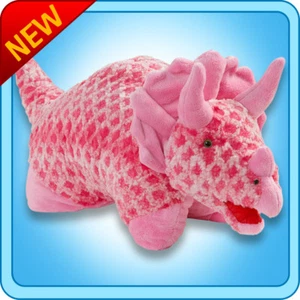Auténtica Almohada Mascotas DINO Dinosaurio Rosa Grande 18" Juguete de Peluche Regalo - Imagen 1 de 1