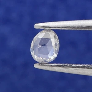 OVAL DIAMOND NATURAL LOOSE ROSE CUT diamond UNTREATED 0.13TCW 3.9x3.2 MM - Picture 1 of 11