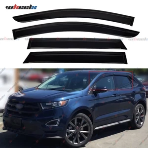 For 2015-2024 Ford Edge Window Visors Sun Guard Rain Deflector Vent Shade 4Pcs - Picture 1 of 8