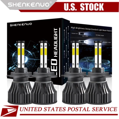 Combo faros LED de haz alto bajo bombillas súper brillantes para BMW 323Ci 2000 6000K Foto 1 de 4