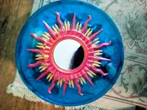 8" Resin Sunburst Mirror - Picture 1 of 3