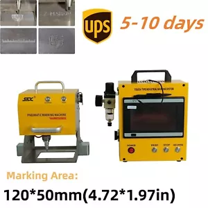 Pneumatic Dot Peen Marking Machine for VIN Code Car Number Engraver 120*50mm - Picture 1 of 7