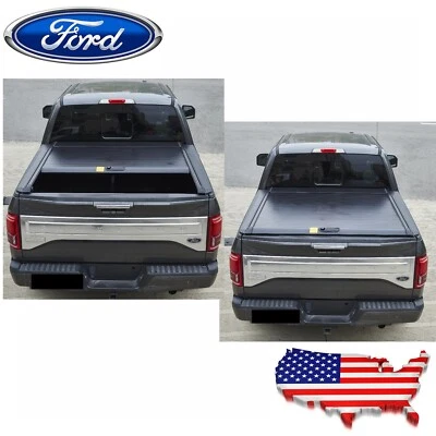 For Ford 2010-24  F-150 Tonneau Cover 5.5' Truck Bed Retractable Waterproof Hard - Image 1 of 4