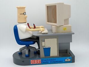 DILBERT 1998 Electronic M&M Candy Dispenser Computer Office Desk Tested - No Box