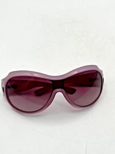 Vintage Gucci Cyclamen Sunglasses Women's Pink Plastic Frame Polarized Lens Wrap - Picture 1 of 3