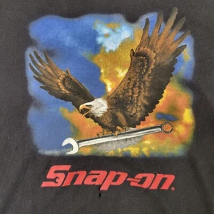 Vintage 90’s Snap On Tools Eagle Shirt Men’s Large Tag Cut READ - Picture 1 of 12