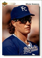 1992 Upper Deck Gold Hologram Kansas City Royals Baseball Card #459 Mark Gubicza