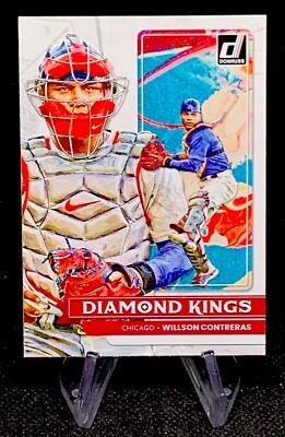 2022 Panini Donruss Diamond Kings Willson Contreras #24 Chicago Cubs - Image 1 of 2