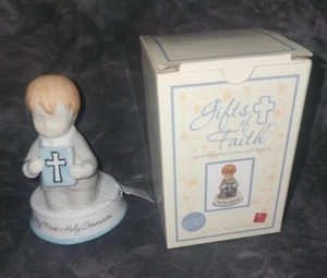 RUSS GIFTS OF FAITH MY FIRST HOLY COMMUNION FIGURINE BOY NIB - Picture 1 of 1
