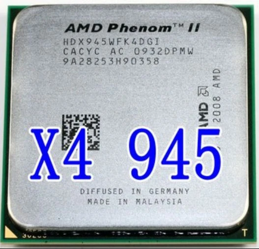 AMD Phenom II X4 945 X4-945 3GHz Quad-Core (HDX945WFK4DGM) Processor - Image 1 of 1