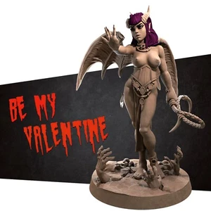 Scarlet - NSFW Pinup Succubus Demon - Morder la bala - D&D Mini Tema: Desnudos - Imagen 1 de 6
