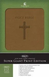 LARGE PRINT HOLY BIBLE New King James Version (Leathersoft) - Picture 1 of 2