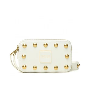 Woman crossbody bag Versace Jeans Couture S white faux leather studded with zip - Picture 1 of 5