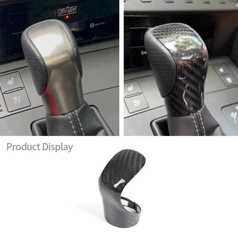 Real Carbon Fiber Gear Shift Knob Trim Cover for Lexus RX IS ES NX RC RX350 - Image 1 of 4