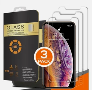 3X Tempered Glass Screen Protector For iPhone 15 14 13 12 11 Pro Max X XS XR - Picture 1 of 8