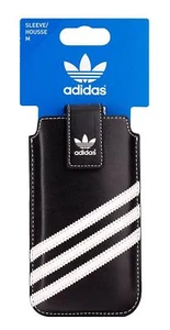 Genuine Adidas Black Medium Sleeve Pouch Cover For iPhone 3 4 4S 5C 5 5S SE - Picture 1 of 3