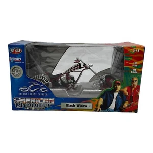 JoyRide Orange County American Chopper BLACK WIDOW 1:18 Diecast Motorcycle NEW - Picture 1 of 6
