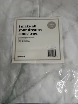I Make Dreams Come True Reversible Microfiber Twin XL Comforter Marble - Image 1 of 3