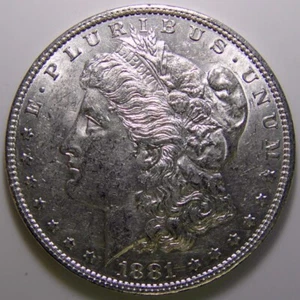1881-O Morgan Silber Dollar Stempelglanz I663 - Bild 1 von 2