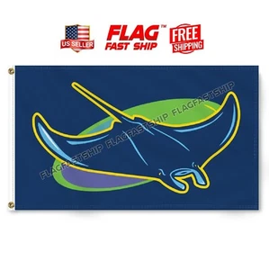 Tampa Bay Rays Devil Flag 3x5ft Banner w Grommets MLB Baseball Logo FREE Shippi - Picture 1 of 18