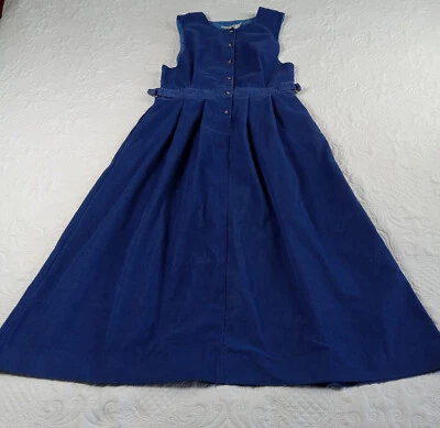 Jersey LL Bean Pana Para Mujer 16 Azul 1/2 Botones Forrado Corpiño De Colección Años 90 Defectos Foto 1 de 4