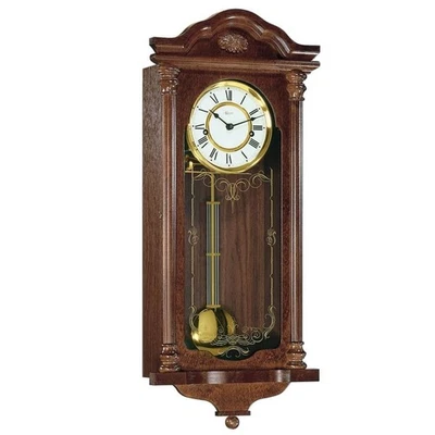 Hermle Fulham Walnut Keywound Striking Wall Clock 70509-030141 - Image 1 of 3