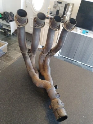 SUZUKI GSXR600 2006 DOWNPIPES EXHAUST MANIFOLD 2007 06 07 K6 K7 GSXR 600 - Image 1 of 4