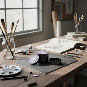 4 Stück manuelle Tabakmühle - tragbare nicht elektrische Kräutermühle, Pfeife, Shisha - Bild 1 von 6