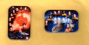 STAR TREK  VOYAGER    2   REFRIGERATOR MAGNET  WITH ROUNDED CORNER - Picture 1 of 2