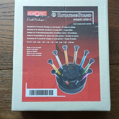 Horotec Rotating Stand Screwdriver Set, New in Box, MSA01.020-C Swiss Tools - Image 1 of 4