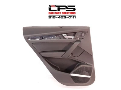 Panel de puerta trasera negro lado del conductor OEM B9 B&O 80A867303 18-20 AUDI Q5 LH Foto 1 de 4