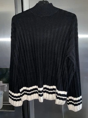 F&F Women's  Knit Jumper High Neck Long Sleeve Winter Size UK small p2p 18” - Image 1 of 4