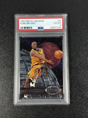 1997-98 Fleer Skybox Metal Universe Kobe Bryant #81 PSA 6 EX-MT HOF - Image 1 of 2