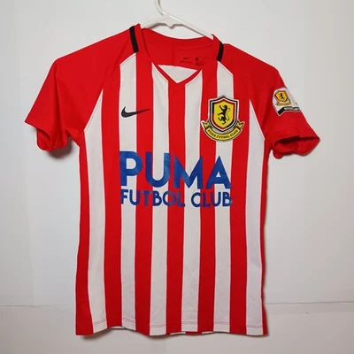 Camiseta Nike Dri Fit Puma Futbol Club Niños Talla M Rayas Rojas División 3 894109 Foto 1 de 4