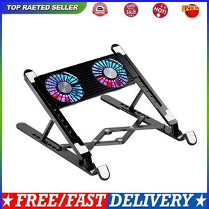 Laptop Cooling Pad RGB Laptop Holder for 11-17.3 Inch Notebook(Black ABS 2 Fans) - Bild 1 von 10