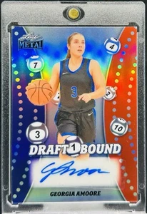 /69 GEORGIA AMOORE RC AUTO 2025 Leaf Metal Draft Bound Autograph Wash Mystics - Picture 1 of 2