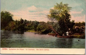 c1910s JORDAN Middle East Postcard "The River Jordan" Panorama Scene / Unused - Bild 1 von 2